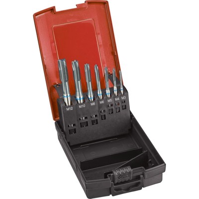 Bild von FORMAT - Maschinengewindebohrer-Set HSSE vaporisiert Typ INOX 6H Durchgangs- loch M3-M12