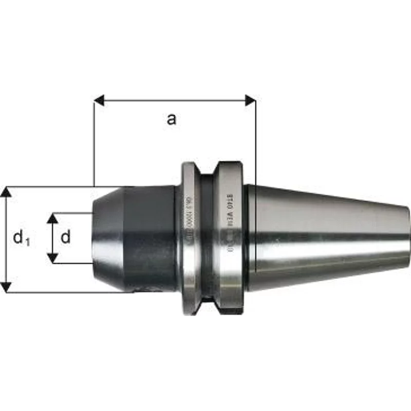 Bild von Fortis, Zubehör Maschine, Flächenspannfutter JISB6339AD BT40 8 mm A100