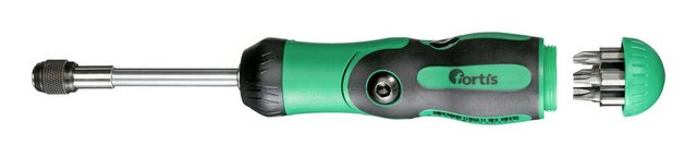 Bild von fortis Bit-Schraubendreher, (8 St), Ratschen