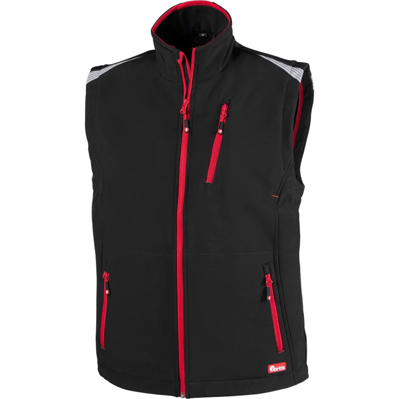 Bild von Magni, Arbeitsjacke, FORTIS Herren Weste/Arbeitsweste 24 schwarz/rot Gr.XL (XL)