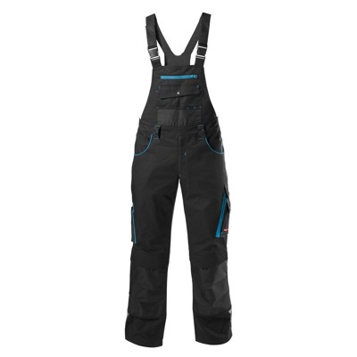 Bild von FORTIS Herren-Latzhose twenty four schwarz-türkis 52