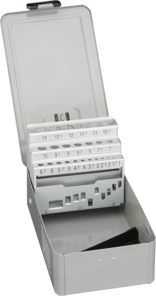 Bild von fortis Holzbohrer, Metallkassette leer für Spiralbohrer 1 - 13 mm 25tlg