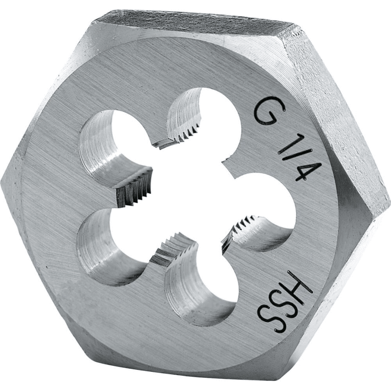 Bild von forum® Gewindeschneideisen Schneideisen DIN 382 HSS G 1/4" 6-kant