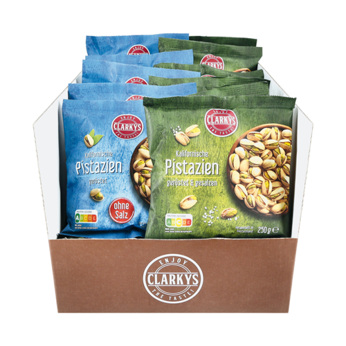 Bild von Clarkys Pistazien 250 g - Erdnussfreundliche Snackalternative