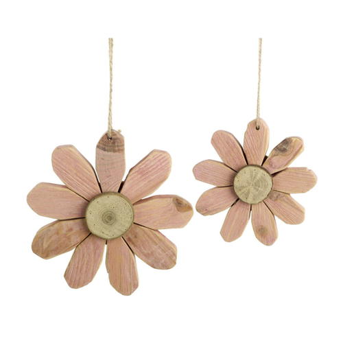 Bild von TrendLine Deko Hänger Blume aus Holz – Ein zarter Akzent für Ihr Zuhause