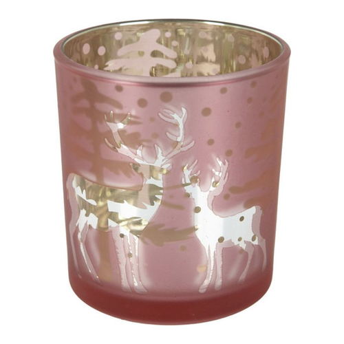 Bild von Trend Line Tischkerzenhalter TrendLine Kerzenhalter aus Glas Ø 7 x 8 cm rot