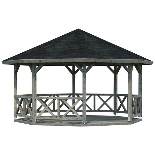 Bild von PALMAKO Pavillon »Betty 2«, Spitzdach, achteckig, BxHxT: 551 x 346 x 551 cm - grau