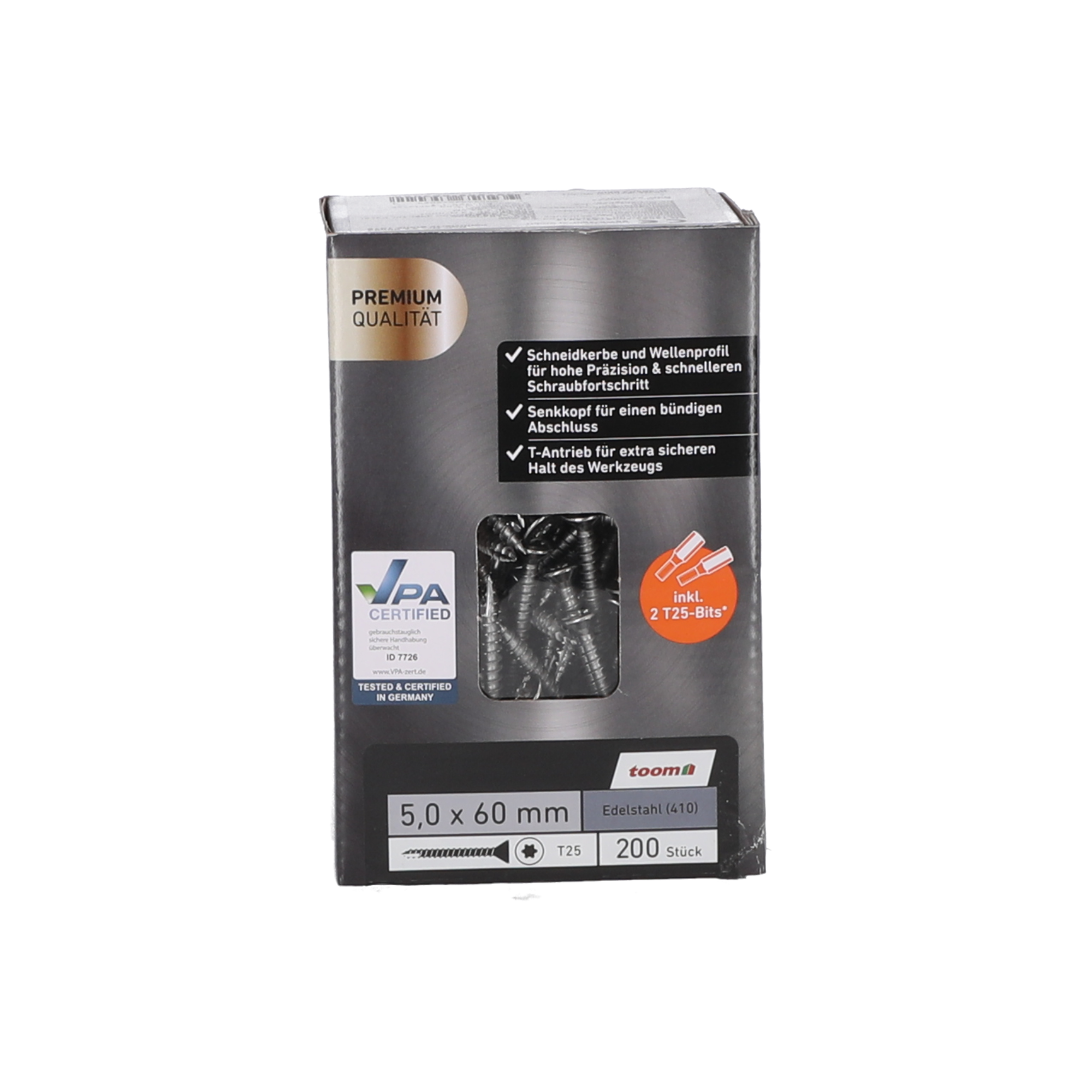 Bild von toom Universalschraube 5 x 60 mm 200 Stück