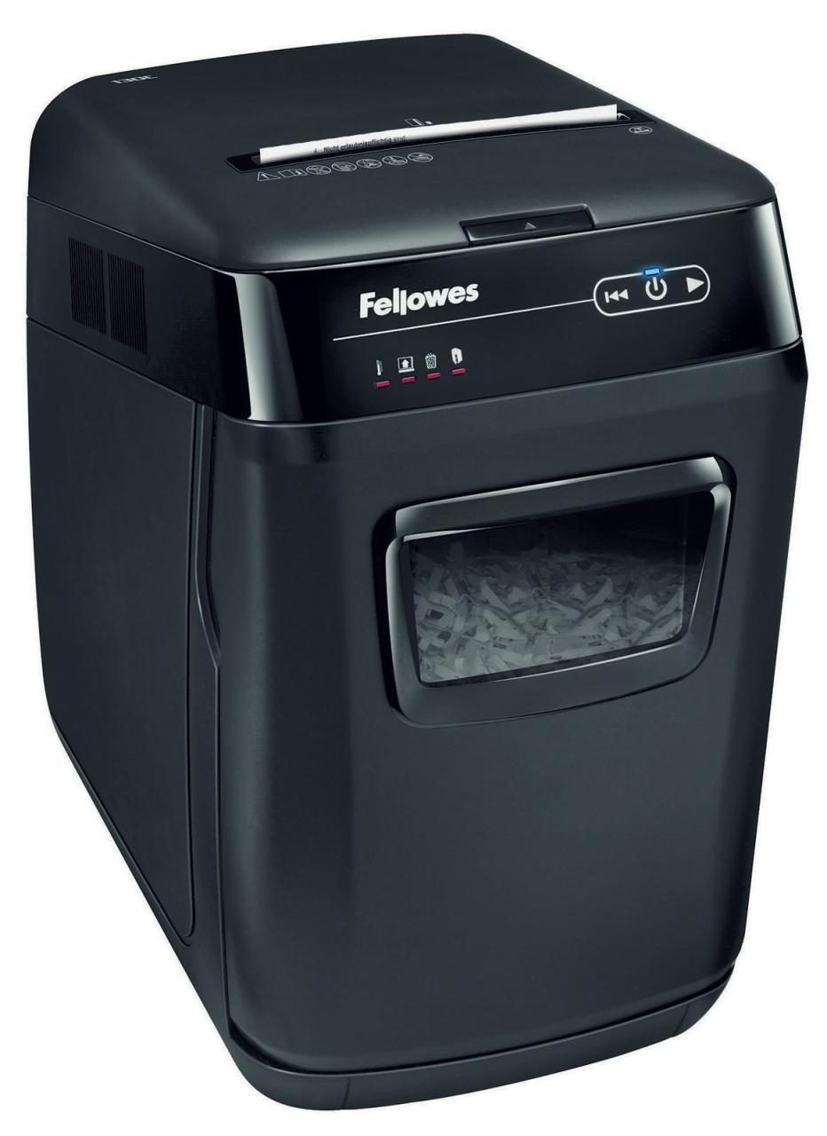 Bild von Fellowes AutoMax Aktenvernichter 130 Blatt Partikelschnitt Sicherheitsstufe P-4, O-3, T-4 32 L AutoMax 150C