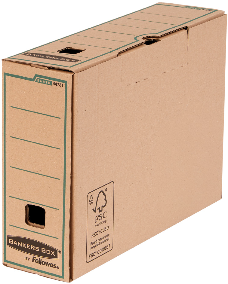 Bild von Fellowes BANKERS BOX EARTH Archiv-Schachtel, braun (B)150mm aus 100% recyceltem Karton, mit verschließbarer Lasche, - 1 Stück (4473202)
