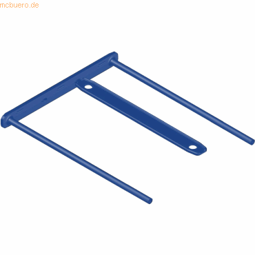 Bild von Bankers Box® Aktenordner Archivclip BBD- Clip kunststoffbeschichtetes Metall blau VE=100 Stück