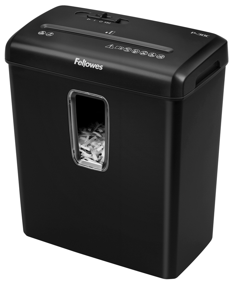 Bild von Fellowes Powershred P-30C Aktenvernichter Partikelschnitt-Zerkleinerung 22 cm Schwarz (6008101)