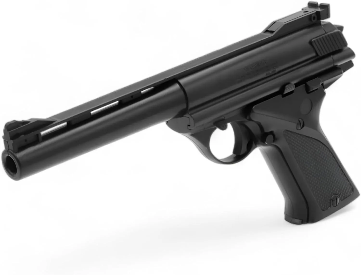 Bild von 44 Automag Softair Pistole mit Hop Up System aus ABS in Schwarz, 0,5 Joule, inklusive BBS