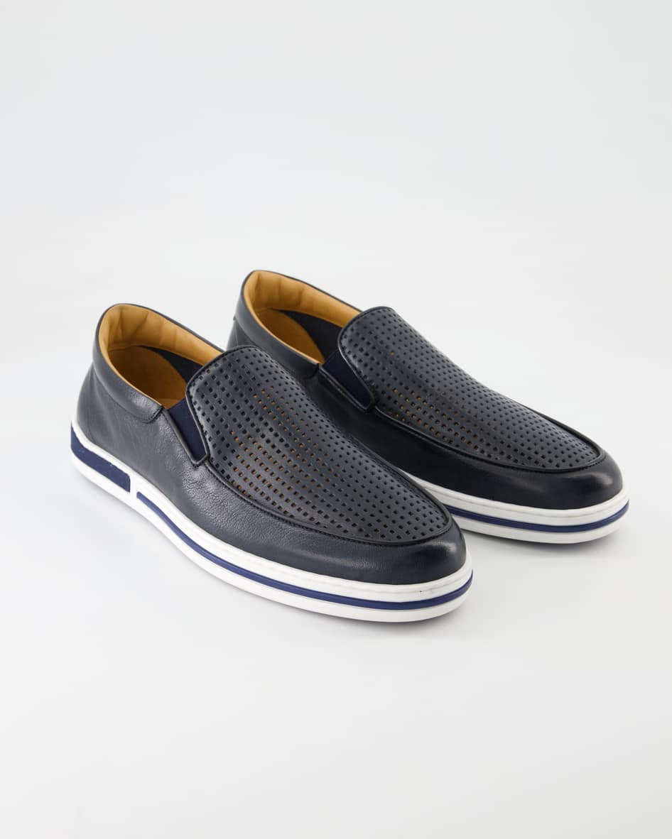 Bild von Galizio Torresi Schuhe - 19499/19468 Leder (Blau, Gr. 44)