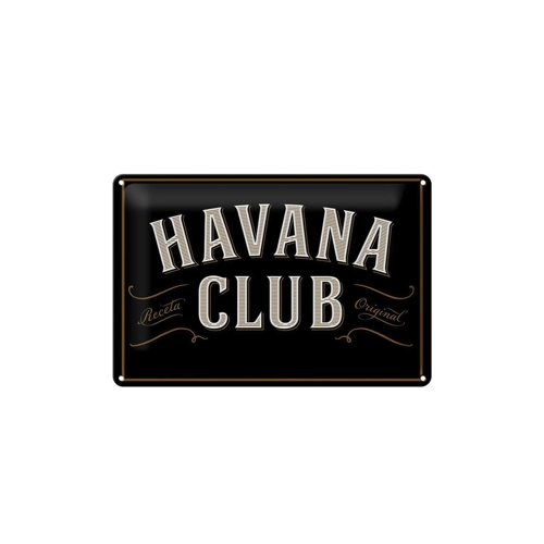 Bild von Schild Blech 30x20cm - Havana Club Metall Deko