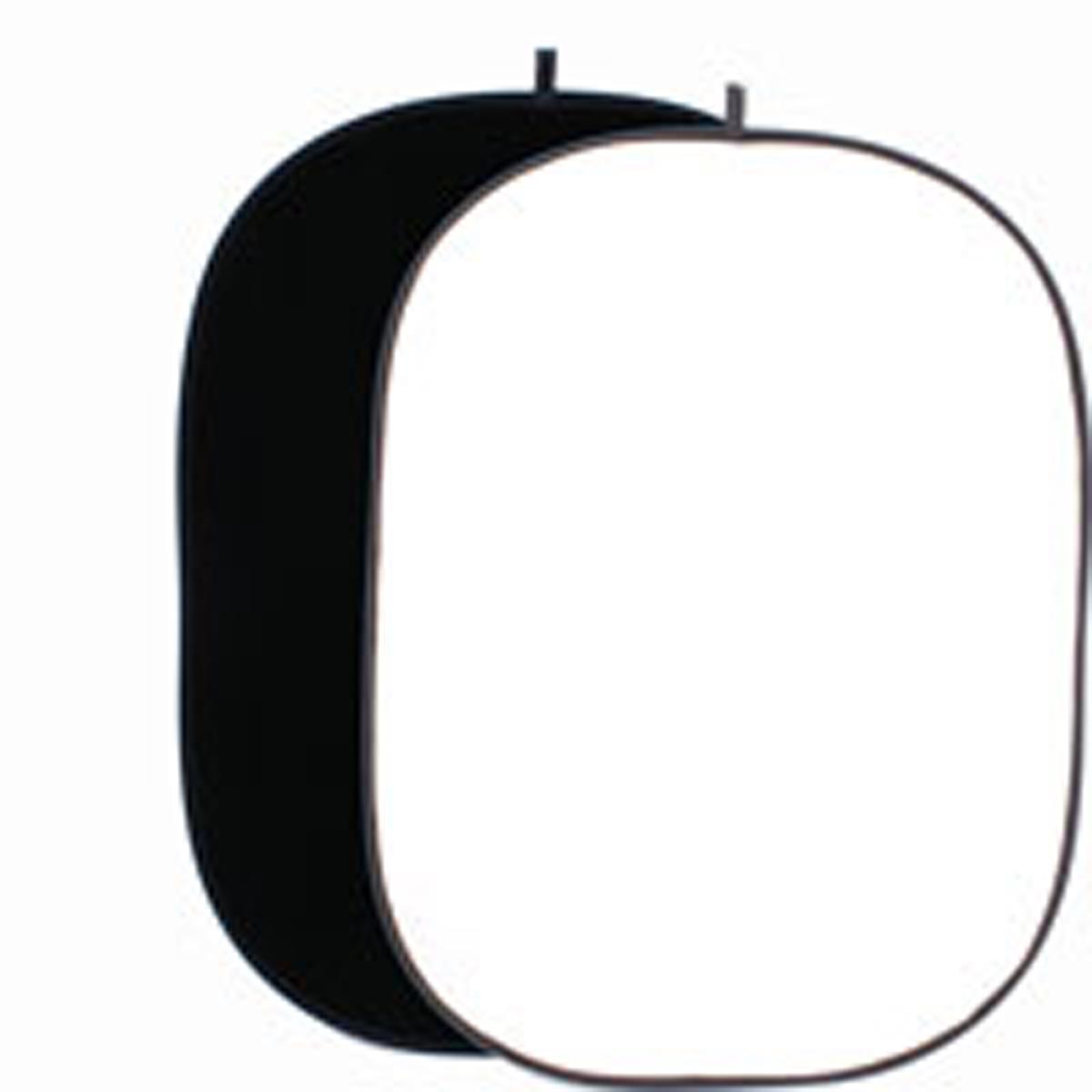 Bild von Helios 428400 background screen Black, White (150 cm, 200 cm), Hintergrundsystem, Schwarz, Weiss