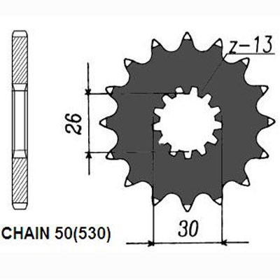 Bild von SUNSTAR 524-18 Kettenritzel