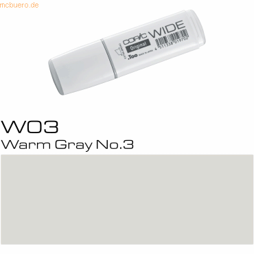 Bild von 3 x Copic Marker Copic Wide W3 warm grey