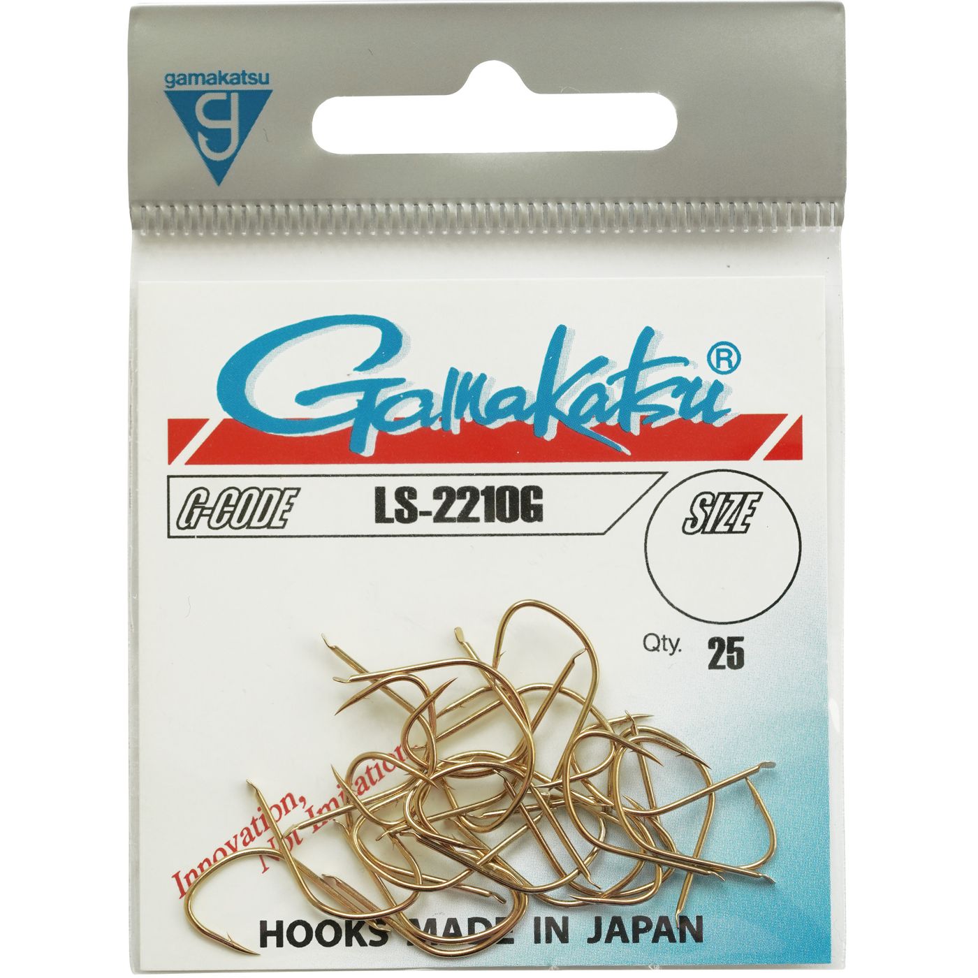 Bild von Gamakatsu LS-2210G Hooks Goldfarben - 25 Angelhaken