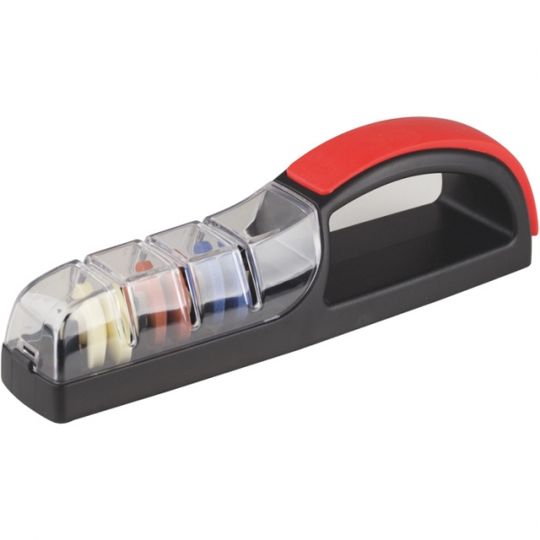 Bild von Mino Sharp Universalschleifer 550-BR Plus 3, Messerschärfer, Rot, Schwarz