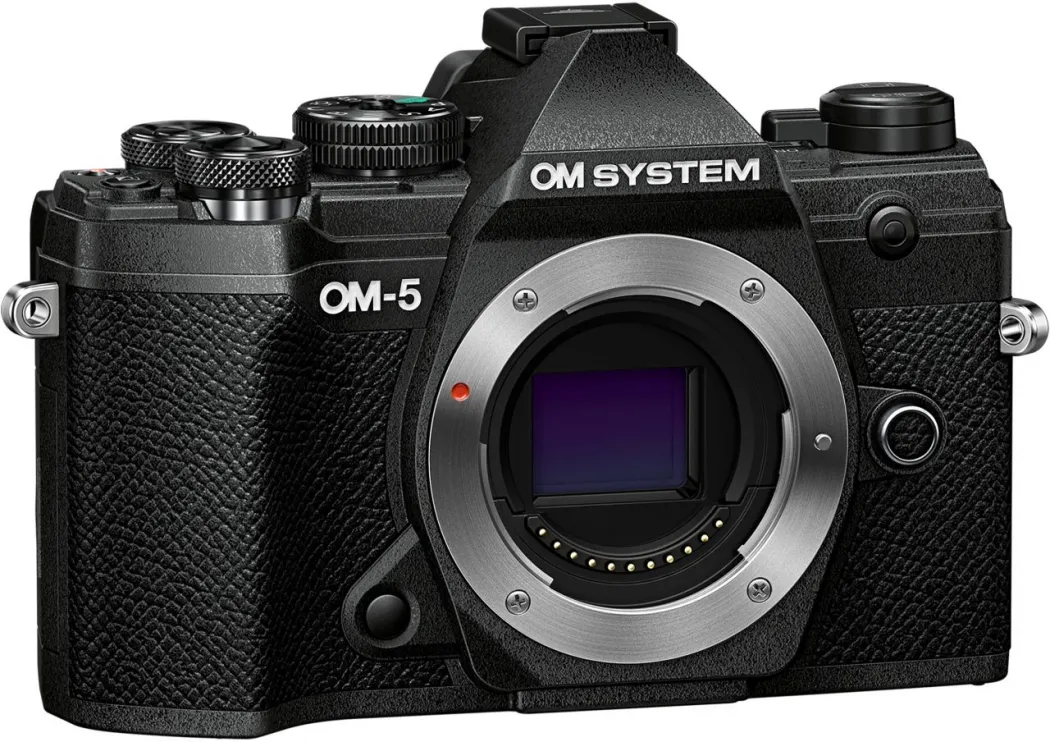 Bild von OM SYSTEM OM-5 Micro Four Thirds Systemkamera, 20 MP Live MOS-Sensor, optimierte 5-Achsen-Bildstabilisierung, IP53, Handheld High Res Shot, Schwarz