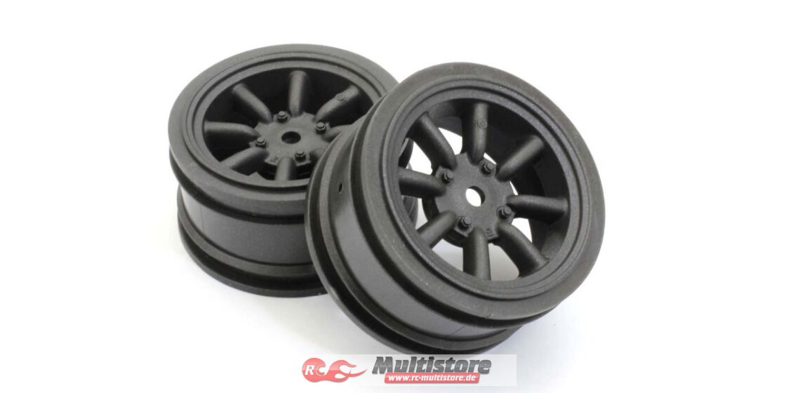 Bild von Kyosho Modellbausatz KYOSHO Felgen 1:10 M8S Watanabe Black Metallic (2) K.FAH706BK