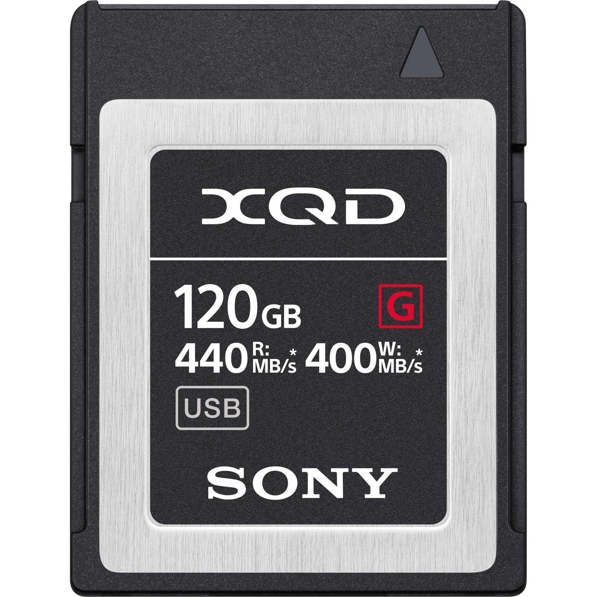 Bild von Sony XQD G-Serie (XQD, 120 GB), Speicherkarte, Schwarz