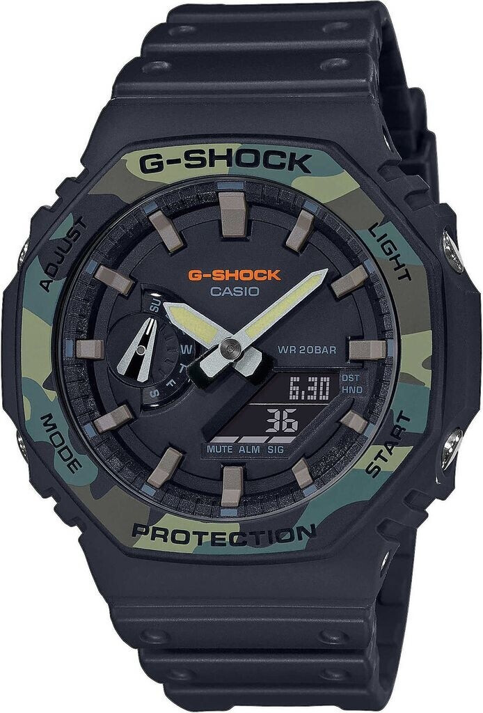 Bild von CASIO G-SHOCK Chronograph »GA-2100SU-1AER«, Quarzuhr, Armbanduhr, Herrenuhr, digital, bis 20 bar wasserdicht