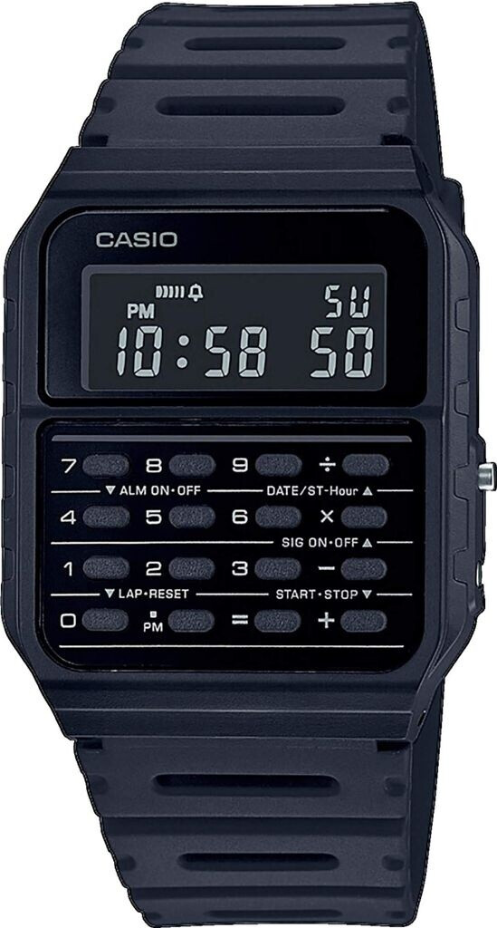 Bild von CASIO VINTAGE Chronograph »CA-53WF-1BEF«, Quarzuhr, Armbanduhr, Damen, Herren, retro, Taschenrechner, digital