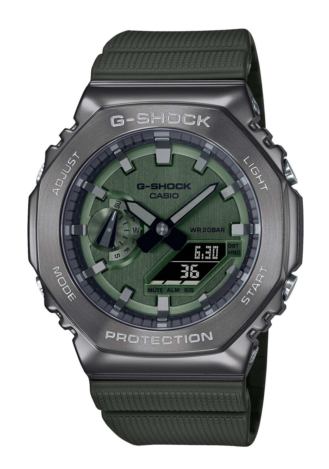 Bild von CASIO G-SHOCK Chronograph, Quarzuhr, Armbanduhr, Herrenuhr, digital, bis 20 bar wasserdicht