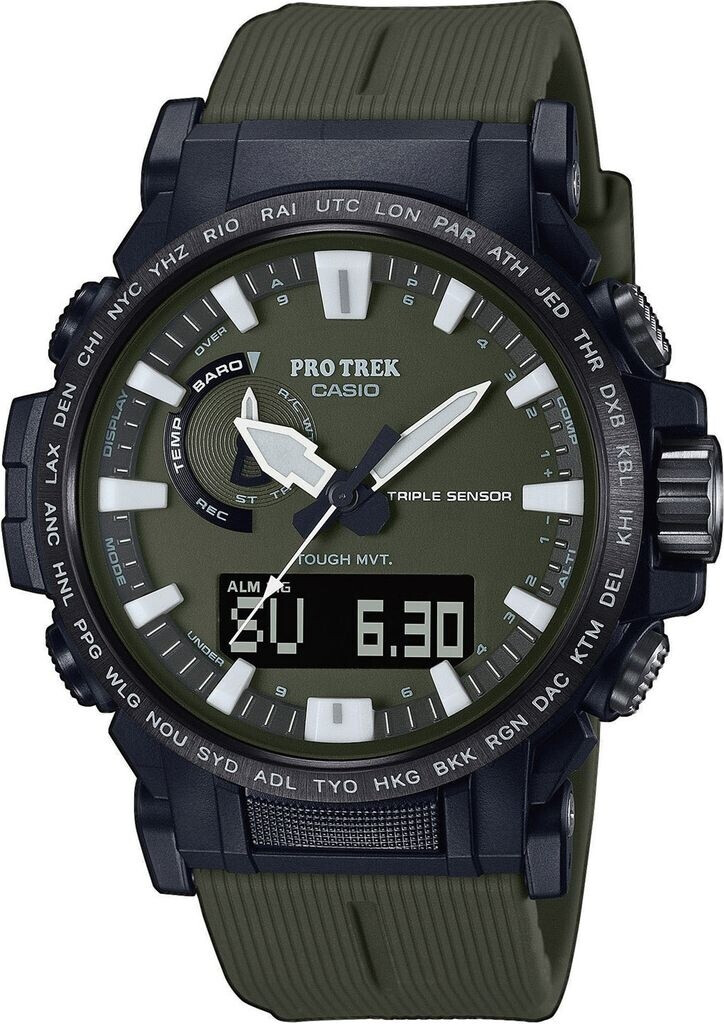 Bild von CASIO PRO TREK Funkchronograph, Armbanduhr, Herrenuhr, Funk, Solar, Stoppfunktion, digital
