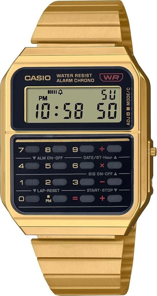 Bild von Casio CA-500WEG-1AEF Vintage Edgy Digitaluhr Goldfarben/Schwarz