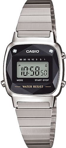 Bild von Casio LA670WES-4AEF Vintage Damenuhr Digital Silber-/Roségoldfarben