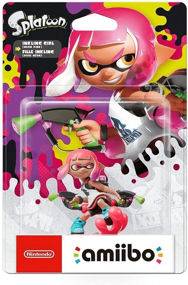 Bild von Nintendo Sammelfigur amiibo Inkling Mädchen Girl Neon Pink Splatoon Collection Switch (amiibo Figur, 1 St., digitale Inhalte), NFC Funktion