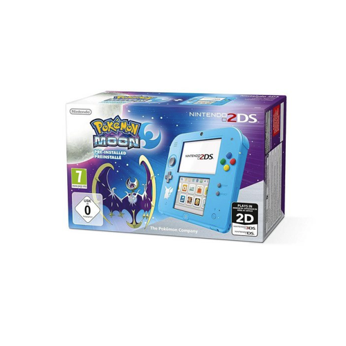 Bild von Nintendo 2DS Konsole in #hellblau Pokémon Mond