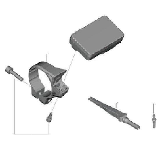 Bild von Fahrradcomputerhalterung mit Mutter Shimano SC-EN600
