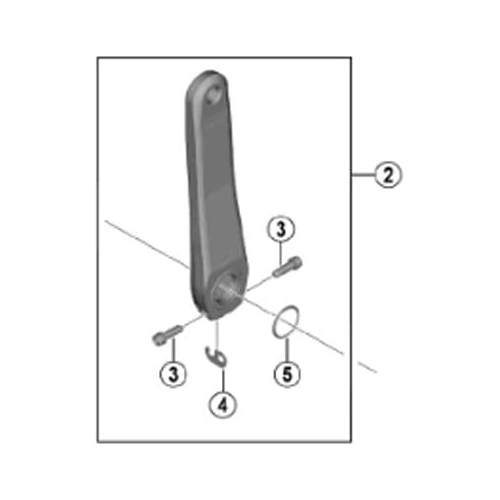 Bild von Shimano Spares FC-R7000 Kurbelarm Links 165mm – Ihr perfekter Begleiter für Fahrräder