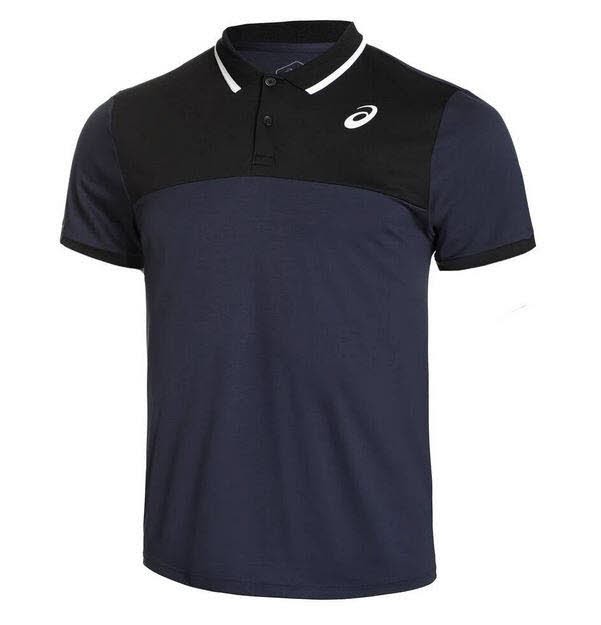 Bild von ASICS Court Polo Herren in dunkelblau, Größe: XXL