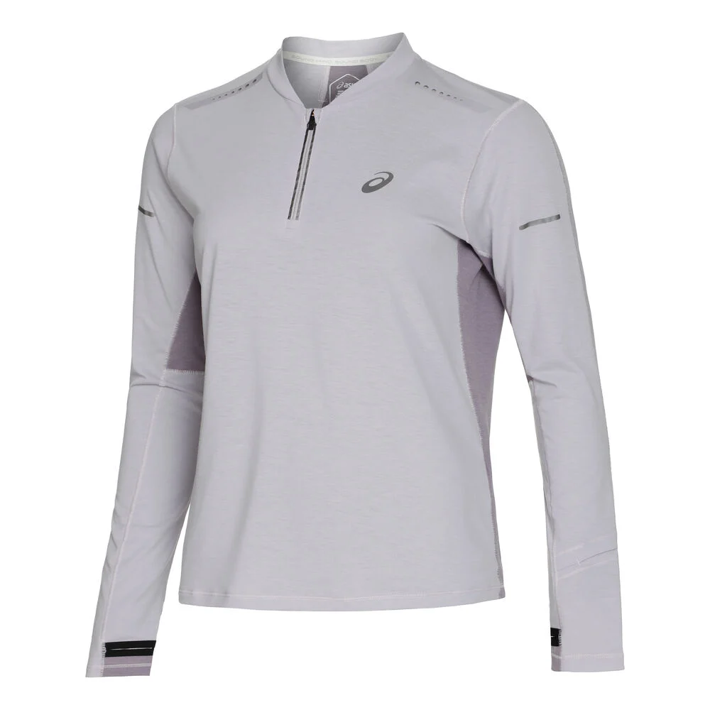 Bild von asics metarun langarmshirt 1 2 zip ls top violett damen