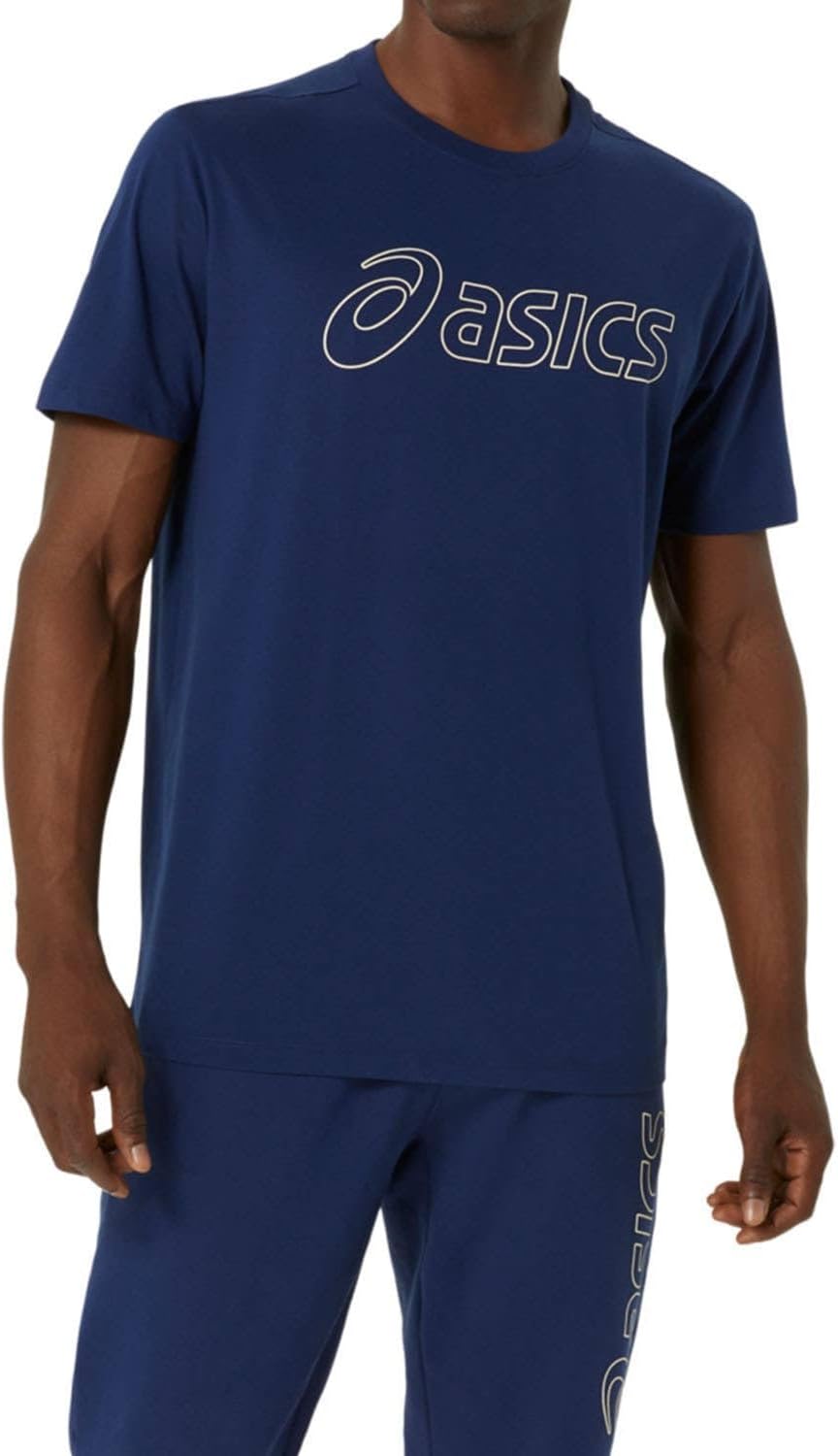 Bild von Asics Logo T-shirt Herren Dunkelblau - S