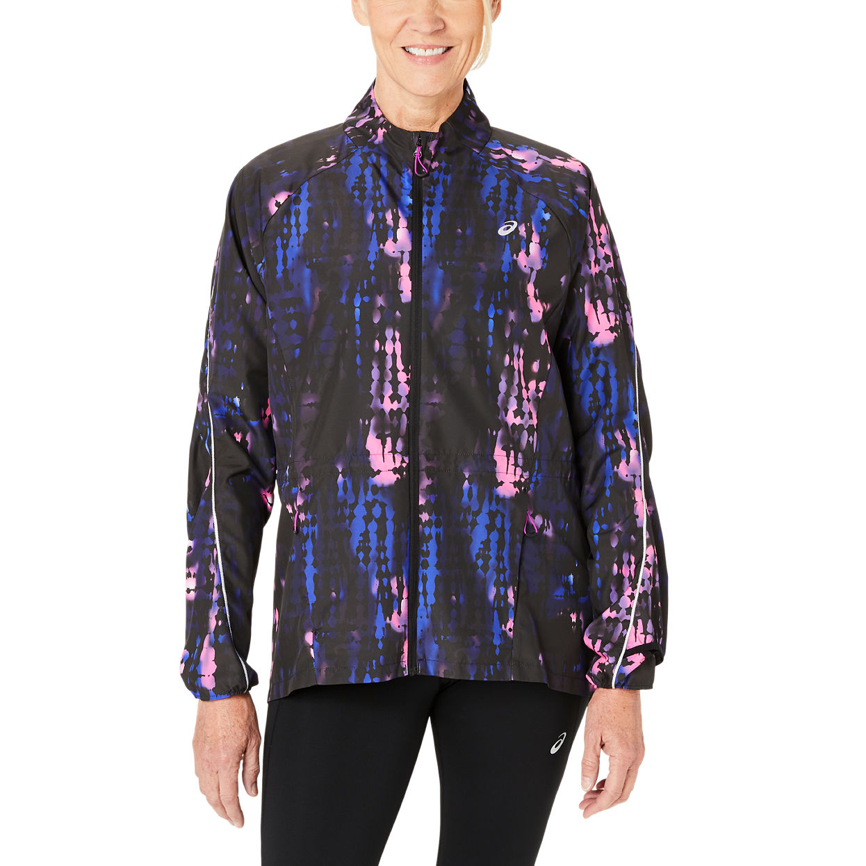 Bild von Asics Road Lite-Show Packable Jacke Damen (Schwarz S) Laufjacken