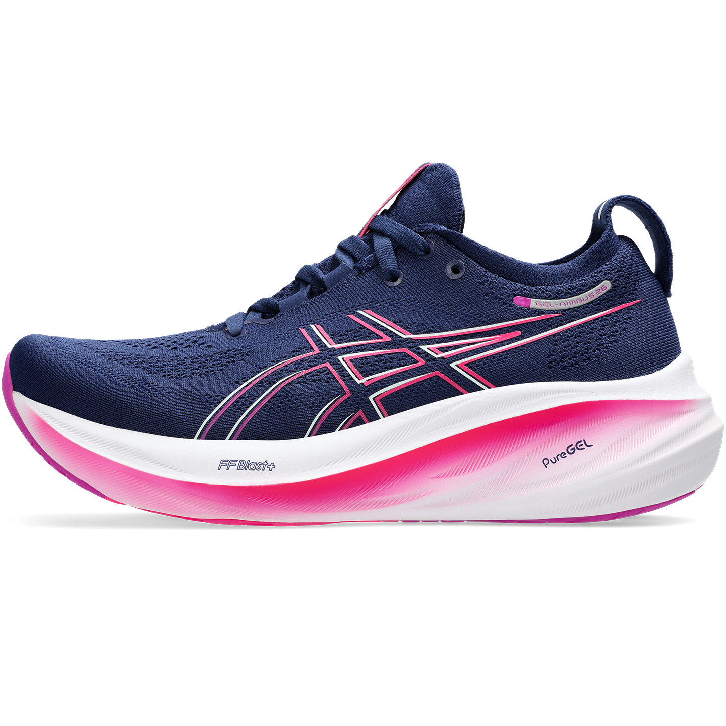 Bild von Asics Damen Gel-Nimbus 26 Sneaker, Blue Expanse Bold Magenta, 42.5 EU