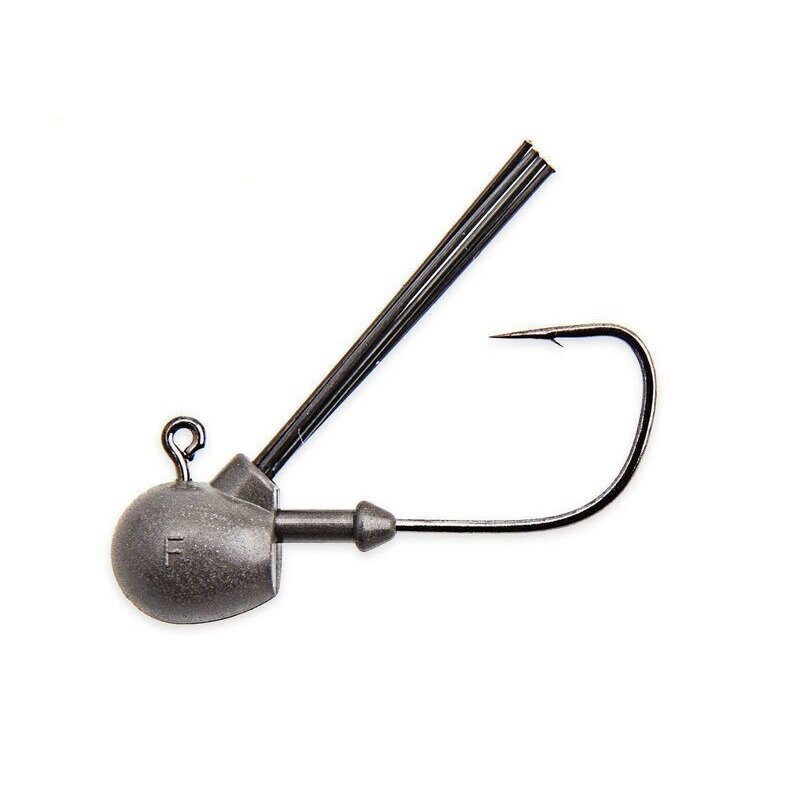 Bild von KEITECH Tungsten Fine Guard Jig Gr.3 Black Nickel 3Stk.