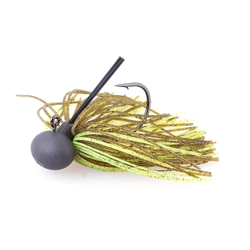 Bild von KEITECH Rubber Jig Model II (Version 2) 11g Gr.2/0 Green Pumpkin/Chartreuse