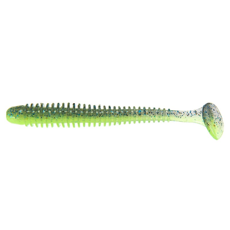 Bild von KEITECH 3 Swing Impact 8cm 2,1g Chartreuse Thunder 10Stk."