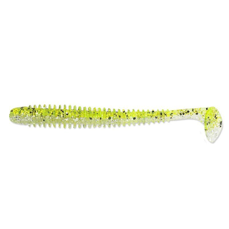 Bild von KEITECH 2,5 Swing Impact 6,5cm 1,4g Chartreuse Ice Shad 10Stk."