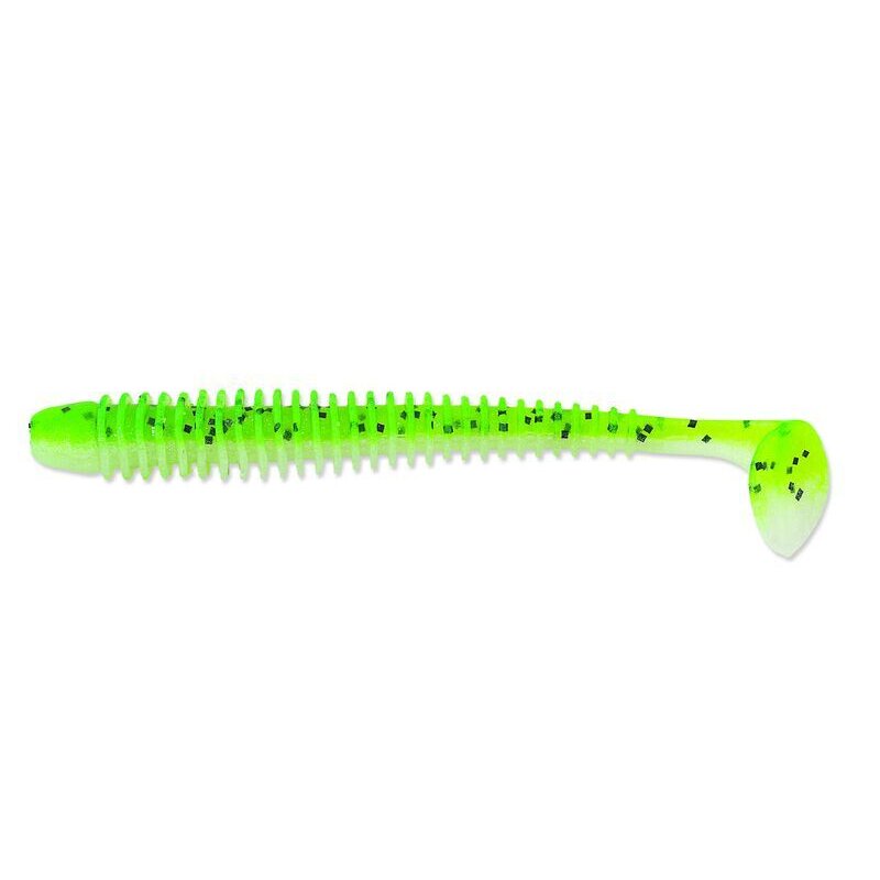 Bild von KEITECH 2,5 Swing Impact 6,5cm 1,4g Chartreuse Pepper Shad 10Stk."