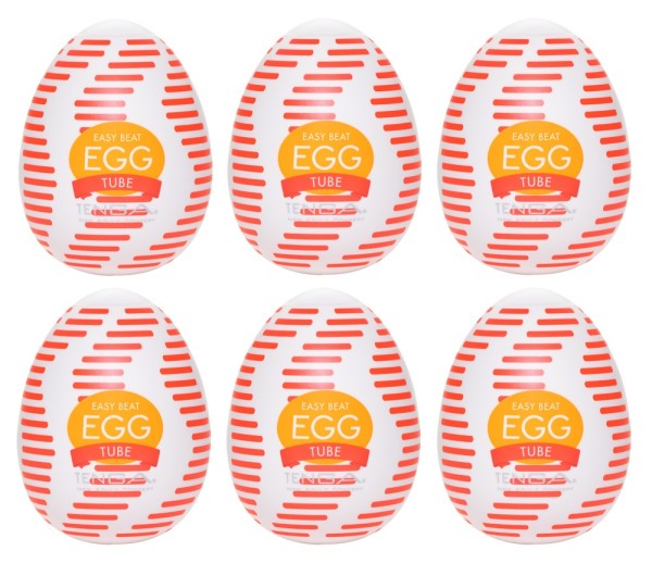 Bild von Masturbator „Egg Tube“ mit gerippter Wellen-Stimulationsstruktur