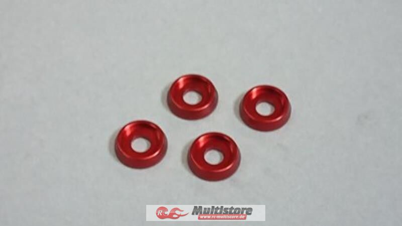Bild von Arrowmax Unterlegsscheiben M3 Alu (4) Rot / AMR-026RArrowmax