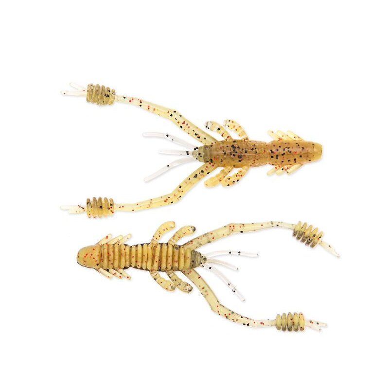 Bild von REINS 4 Ring Shrimp Laminiert 10,2cm 3,3g Smoke Mustard 6Stk."